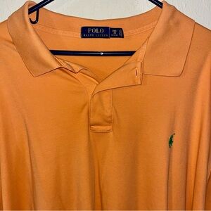 Ralph Lauren Orange Men’s Polo Short Sleeve Shirt 3XL 100% Cotton